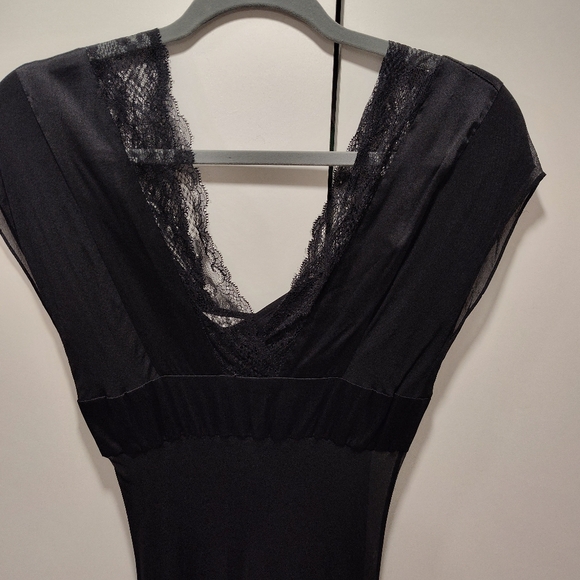 SOLD - DVF Silk Lace Midi Dress S4 - Picture 2 of 4